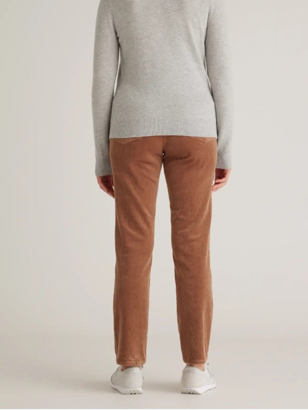 NWT Quince Organic Cotton Women's Straight-Leg Corduroy Pant Warm Brown sz 10. - Picture 8 of 16